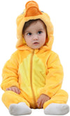 Baby Animal Costume Flannel Hooded Romper Jumpsuit