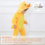 Baby Animal Costume Flannel Hooded Romper Jumpsuit