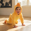 Baby Animal Costume Flannel Hooded Romper Jumpsuit
